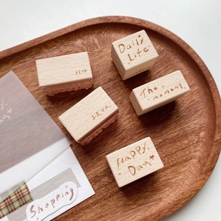 Dấu gỗ rubber stamp dạng chữ Nomi Everyday