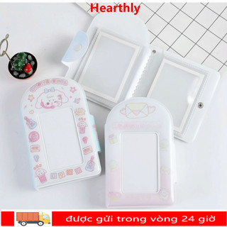 HEARLY Idol Card Collect Book, Album giữ thẻ PVC hoạt hình, Quà tặng sắp xếp ảnh Mini 3 Inch dễ thương