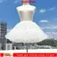 DUSKGLOW White Petticoat, Váy sợi mềm mượt Váy phồng không xương, Phụ kiện Cosplay Crinolinas 4 lớp Quần áo Cosplay Đáy váy Hỗ trợ