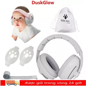 Tai nghe khử tiếng ồn cho bé DUSKGLOW, Tai nghe bảo vệ tai cho bé thiết kế chuyển đổi có thể điều chỉnh, Tai nghe giảm tiếng ồn bền 2 trong 1 di động