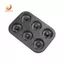 Khuôn Bánh Donut Lỗ DIY Sô Cô La Bánh Ngọt Món Tráng Miệng Bánh Quy Muffin Dụng Cụ Handmade Phụ Kiện Nhà Bếp 6 Cốc Đen