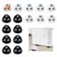 16 Bánh xe xoay Mini bằng kim loại Bánh xe tự dính Ròng rọc tự dính xoay 360 độ