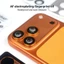 Ống kính camera vòng kim loại 3D cho iPhone 17 Pro Max/17 Pro, kính cường lực bảo vệ ống kính sau, phụ kiện điện thoại