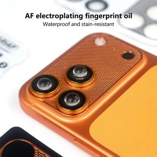 Dành Cho iPhone 17ProMax 17Pro 17PM 3D Vòng Kim Loại Ống Kính Máy Ảnh Kính Cường Lực Dành Cho iPhone 17 Pro Max Điện Thoại Mặt Sau Ống Kính Máy Ảnh Vòng Kim Loại HD Bảo Vệ