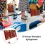 toyuvn Btuty 8 nốt Nhạc cụ Xylophone bằng gỗ với 2 vồ Gỗ thông bạch dương Bộ gõ nhỏ Quà tặng sinh nhật Dụng cụ âm nhạc Hoàn hảo cho người mới bắt đầu