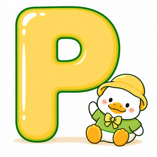 Móc khoá Bảng Chữ Cái Chú vịt vàng dễ thương