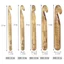 Bộ móc đan len nhôm cán mềm TPR nhiều màu, dụng cụ handmade DIY, kèm móc kim loại UFWM
