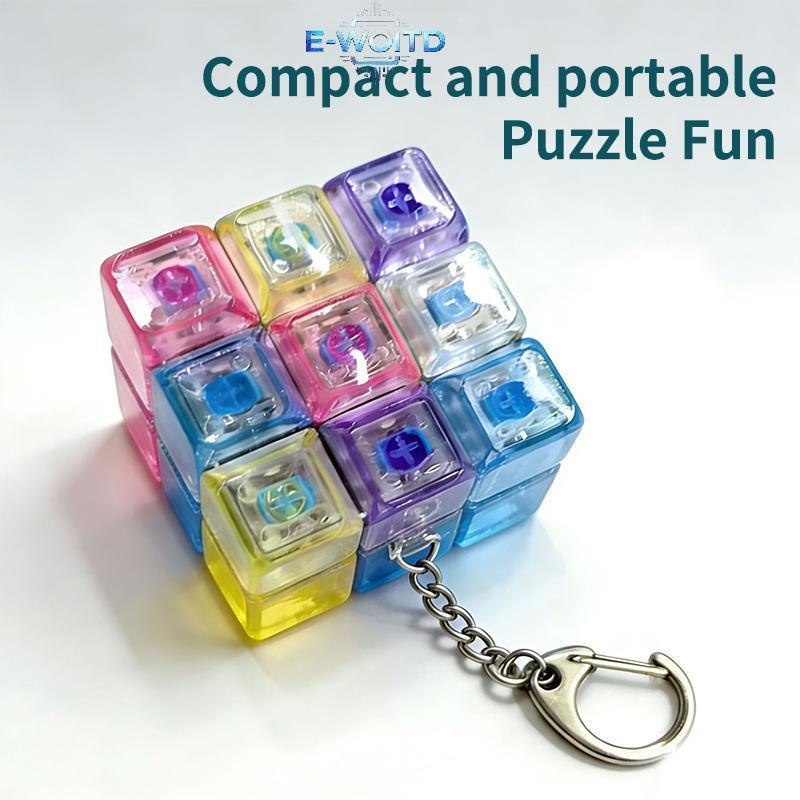 E-WOITD Chiếu Sáng Cơ Keycap Móc Khóa Fidget Mặt Dây Chuyền Đầy Màu Sắc Giảm Nhẹ Cho Văn Phòng Học Túi Quà Tặng E-WOITD