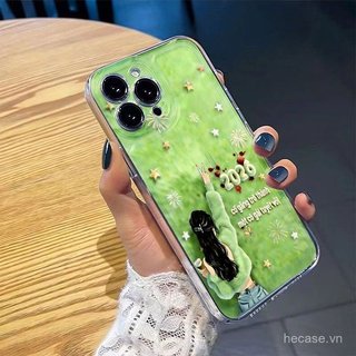 Ốp Điện Thoại Hoạt Hình Cử Chỉ Cô Gái Thích Hợp Cho iPhone 14promax 13promax 12promax 14 13 12 11 pro max 15 16 17 promax xr xs 16pro 15pro Ốp Silicon Chống Sốc