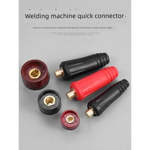 Đầu nối máy hàn điện Thiết bị đầu cuối Đồng nguyên chất Tay cầm hàn Dây cắm nhanh Đầu nối ổ cắm Nam Nữ Cáp chuyên dụng Phong cách Châu Âu