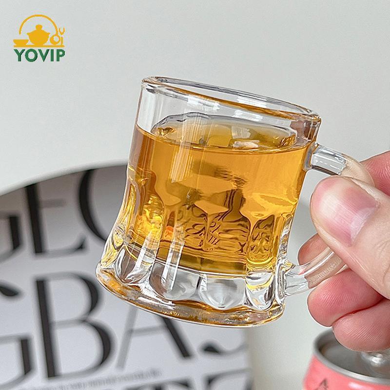 YOVIP 50ml Mini Pha Lê Trong Suốt Bia Whisky Kính Thiên Thần Bền Đẹp Cốc Cà Phê Dễ Thương Rượu Sake Hàn Quốc Barware Thanh Ăn VN
