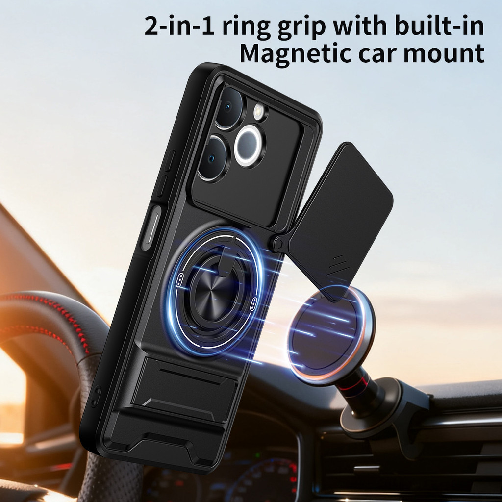 Ốp Điện Thoại Đa Năng Sang Trọng Thích Hợp Cho Realme Note 70 80 70T Narzo 80 4G Dây 360°Giá đỡ vòng có vỏ máy ảnh Vỏ bảo vệ toàn diện chống sốc