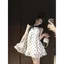 Đầm voan chấm bi nơ nữ mùa hè cao cấp siêu đẹp mắt kiểu Pháp Váy dây cổ tích siêu cổ tích