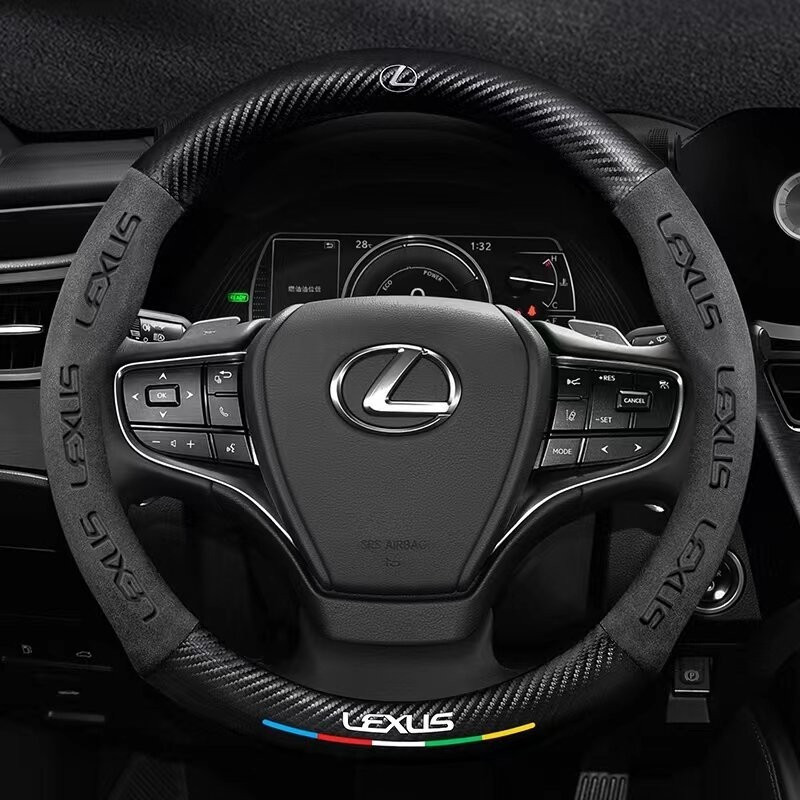 Vỏ vô lăng bằng sợi Carbon cho Lexus ES RX LX UX NX RX300 LS400 IS250 ES300 LX570 CT200h GS300 GX400