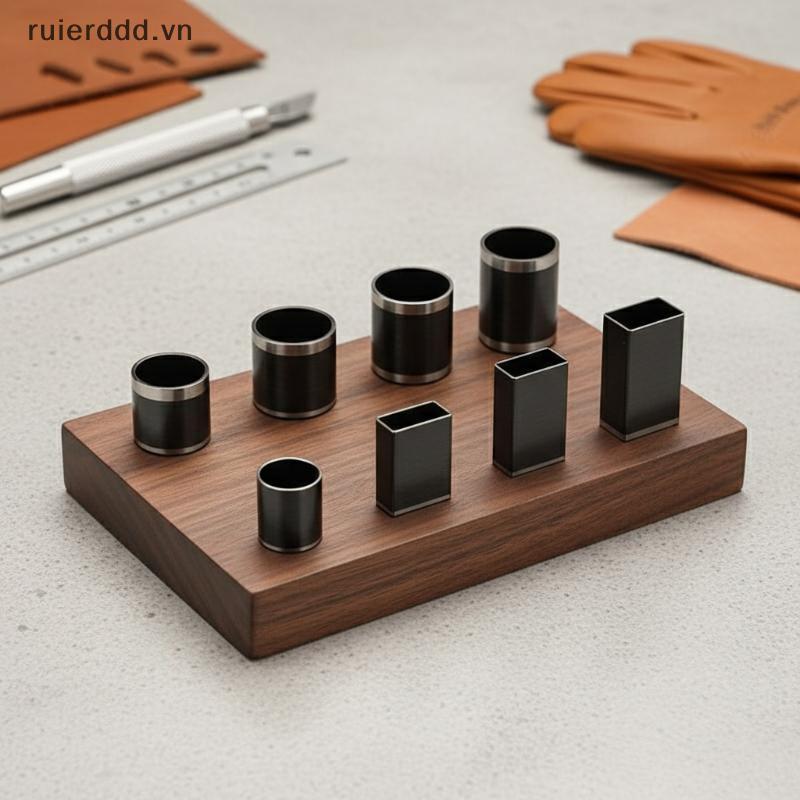 # ruierdd # Tất cả các kích thước Công cụ đục lỗ thẳng bằng thép tốc độ cao để đục lỗ đai da DIY và sử dụng xưởng.