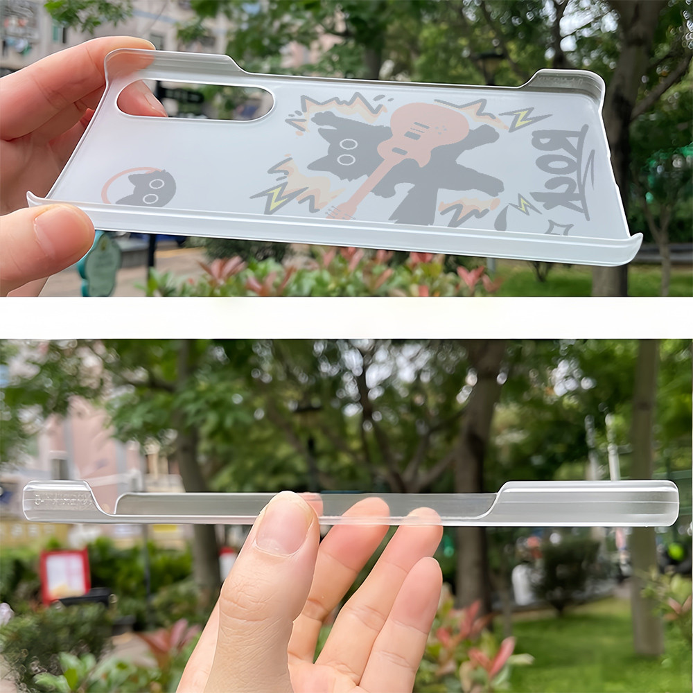 ROCK Cat Vỏ điện thoại Sony Xperia 1 II/III/IV/V, Xperia 5 II/III, Xperia 10 II/III/V, mỏng cứng, half-wrap, micro matte