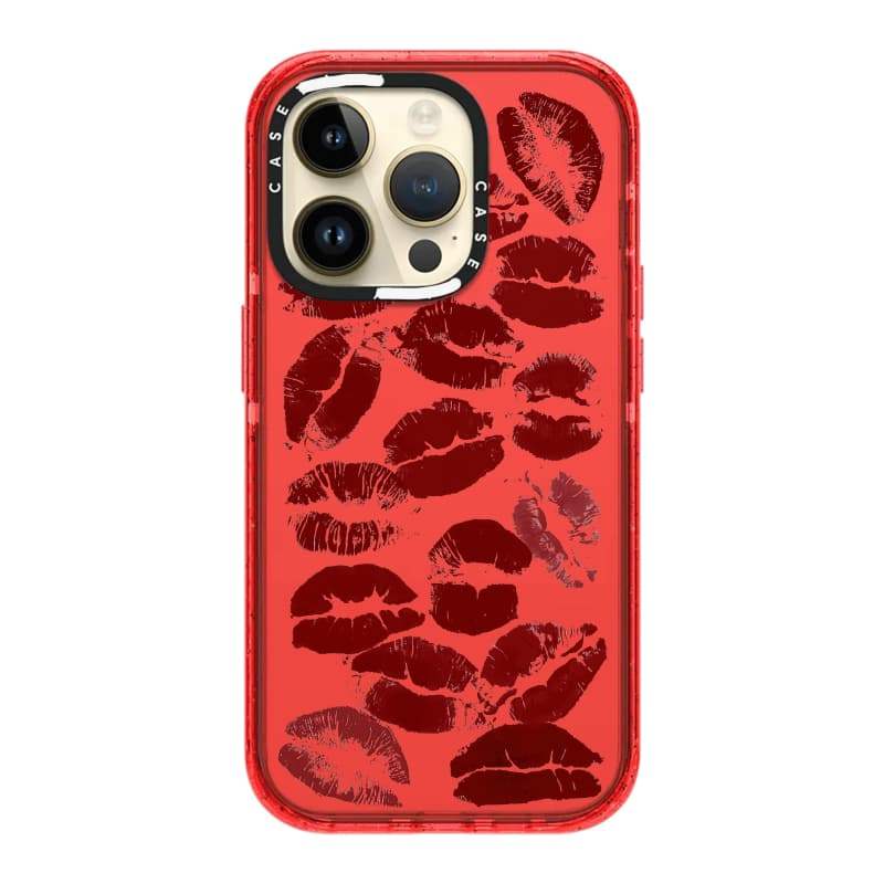CASECASE X Lip print Cam / Đỏ / Perri Purple Candy Collection Màu Sắc Trong Suốt Cứng Từ Hút Tác Động Dành Cho Apple IPhone 13 14 15 16 17Pro Max Plus Có Hộp