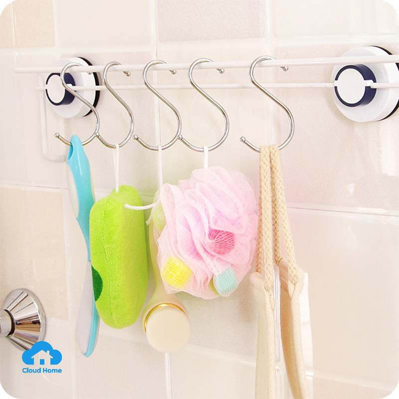 Móc treo quần áo, nhà bếp hình chữ S, móc treo chịu lực cao, móc kim loại thép không gỉ, móc chịu tải siêu nặng.