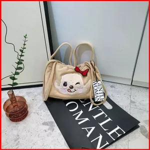 Túi đựng bánh bao đồng thương hiệu Gentlewoman Monchhichi thiết kế Niche Túi đeo vai dây rút
