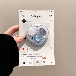 Ốp điện thoại hút từ tính bằng silicon lỏng sang trọng Boyang Gem Love cho iPhone17 16 15 14 13 12 11 Pro Max Bảo vệ Camera chống sốc Vỏ mềm chống rơi