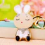 DWHI Phiên Bản Hàn Quốc Sáng Tạo Kim Cương Giả Thỏ Xe Móc Khóa Nữ Túi Mặt Dây Chuyền Kim Loại Móc Chìa Khóa Vòng Quà Tặng Kinh Doanh