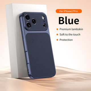 Ốp Điện Thoại Hạt Lychee Sang Trọng Cho iPhone 17 16 15 14 Plus 13 12 11 Pro Max Chống Sốc Vải Họa Tiết Da PU Bao Da