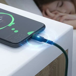 Cáp USB C bện BTM TangleFree có đèn LED và cắt nguồn thông minh