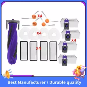 Bộ Phụ Kiện Thay Thế- 17 Chiếc Bàn Chải Con Lăn Bàn Chải Bên Miếng Lau Nhà Bộ Lọc Túi Bụi Cho Máy Hút Bụi Freo X10 Pro YJCC027