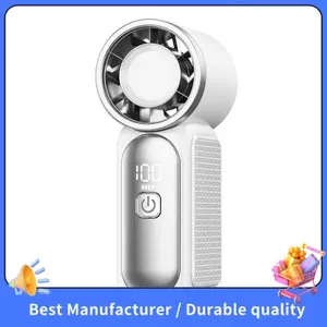 Quạt cầm tay, Quạt Turbo tốc độ cao 3,5 Inch, 16900 vòng / phút có màn hình LED, dành cho nữ, nam, nữ, du lịch, ngoài trời