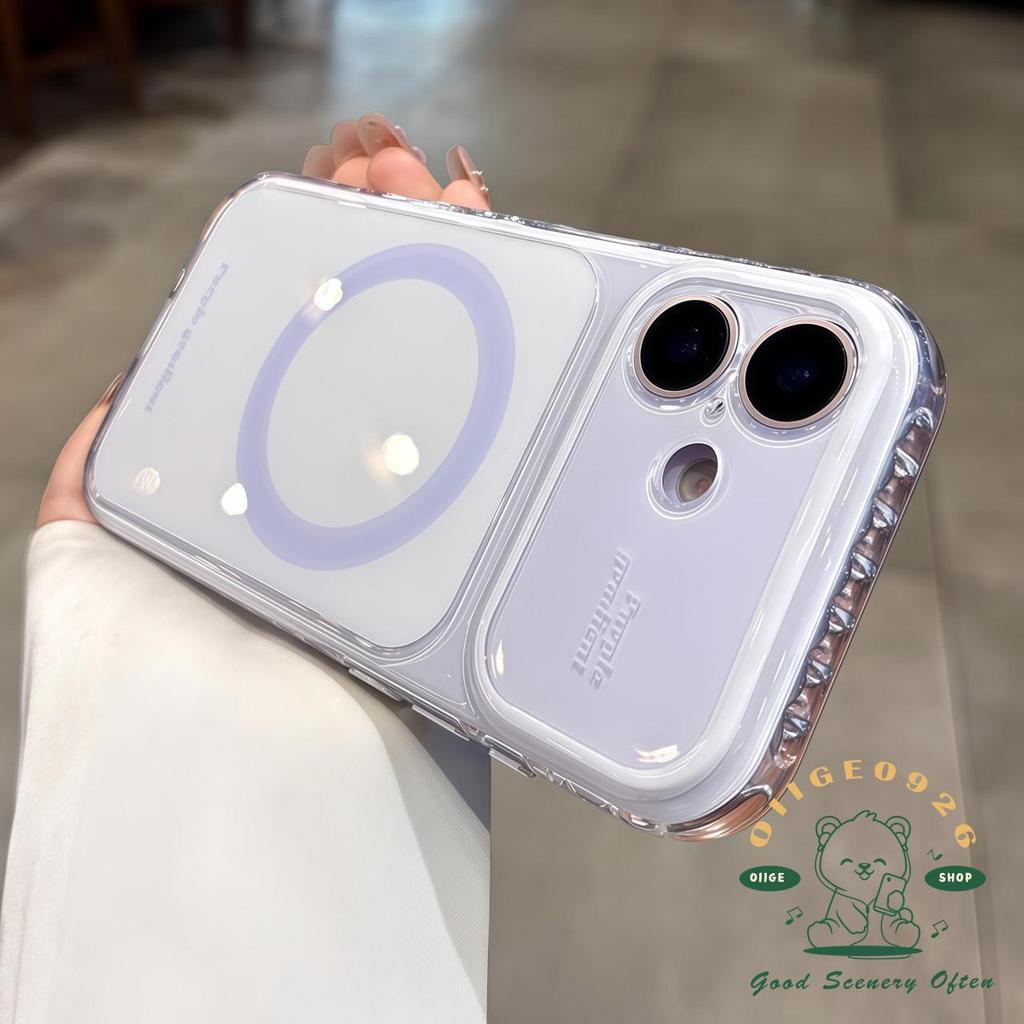 【 Ốp lưng iPhone17 】 IMD Macaroon Vỏ điện thoại từ tính chống rơi iPhone17 Pro Max 16 15 cho vỏ iPhone Vỏ mềm silicon TPU chống sốc