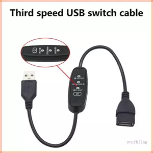 Cáp USB Star 35cm có công tắc điều chỉnh độ sáng Cáp mở rộng Quạt USB Bộ chuyển đổi dây cấp nguồn Chuyển đổi cho đèn USB
