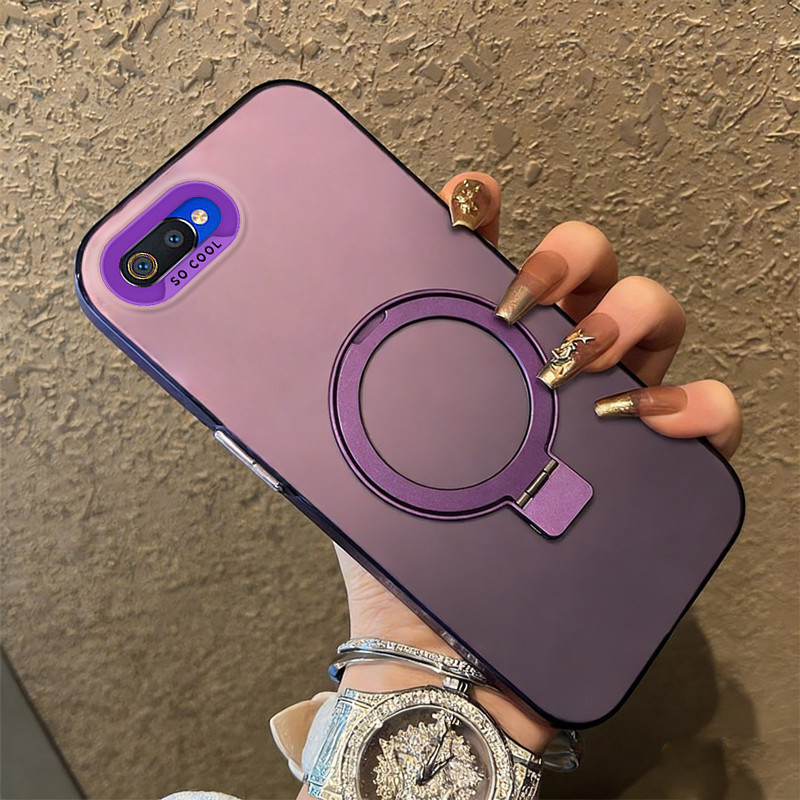 Ốp Lưng PBZZ Cho oppo a5s a12 A7 a3s a12e F9 PRO a12s Vỏ Điện Thoại Vỏ Cứng Chống Sốc Thiết Kế Mới Thẩm Mỹ Có Giá Đỡ Màu Đen CYFXZJ02