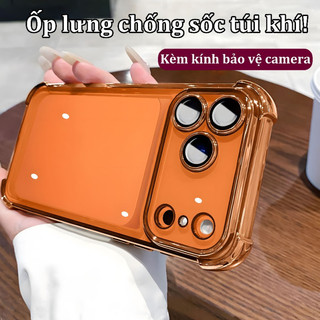 Ốp lưng iPhone vân kim loại cao cấp, chống sốc, bảo vệ camera cho iPhone 17 air 16 15 14 13 12 11 Pro Max