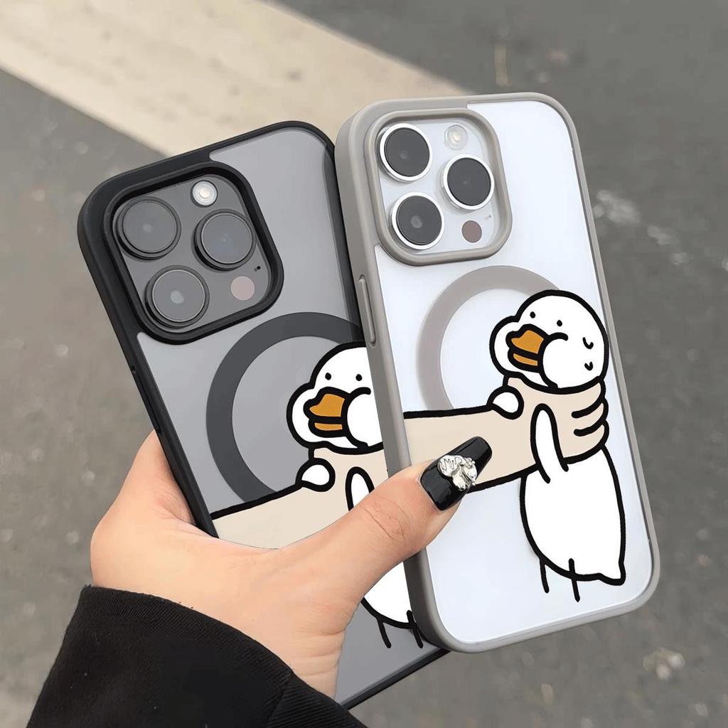 Vịt Ứng dụng iPhone 16P17/1514 Vỏ điện thoại hút từ 13/12 Dễ thương 11 Ý tưởng