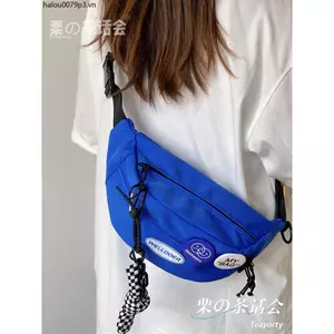 Phong Cách Nhật Bản ins Hợp Thời Trang Thoáng Mát Ngực Túi Nam Đơn Giản Phù Hợp Với Mua Sắm Túi Nhỏ Sinh Viên Đi Xe Đạp Túi Thắt Lưng Túi Messenger Nữ