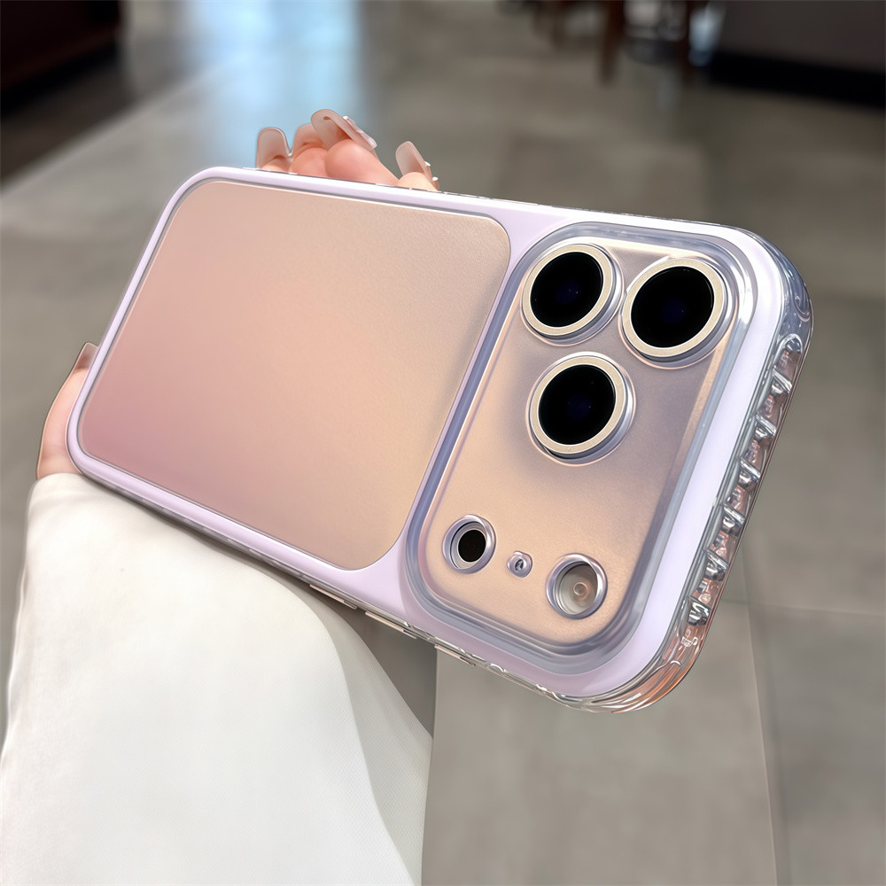 Ốp điện thoại gradient laser thời trang cho iPhone 17 Pro Max 16 15 pro max Bảo vệ ống kính chống rơi Vỏ cứng bảo vệ điện thoại