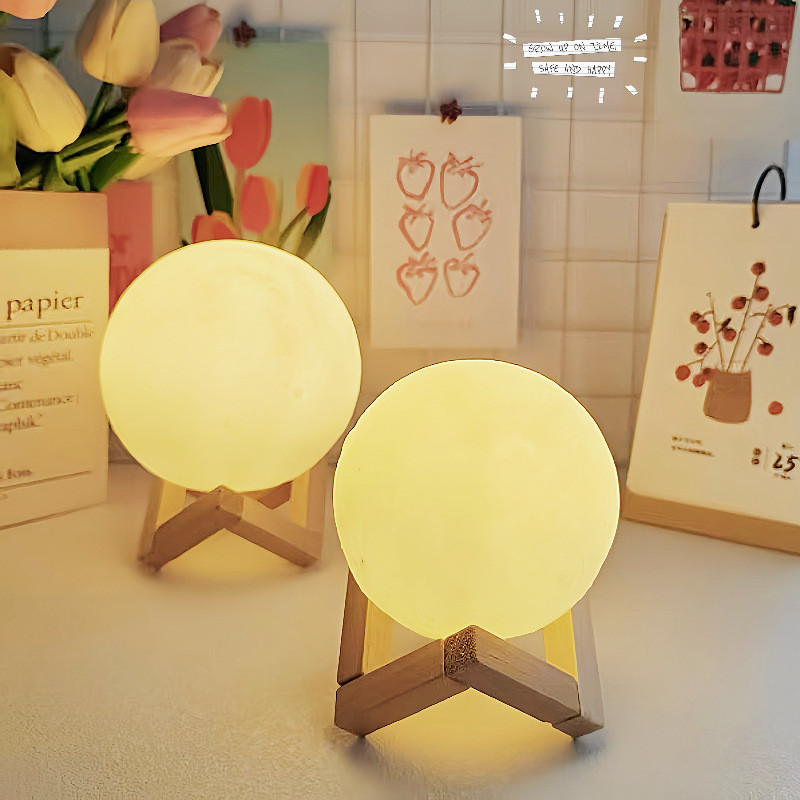 Mặt Trăng Đèn Ngủ Ánh Sáng Mặt Trăng Phòng Cao Cấp Phòng Ngủ Để Bàn Trang Trí Đầu Giường Sáng Tạo Hành Tinh Ánh Sáng