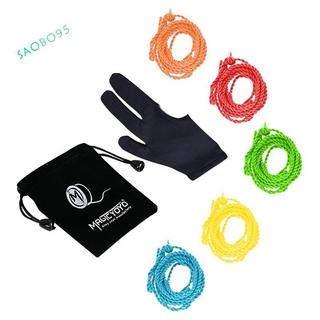 5 Dây Yoyo chuyên nghiệp (Màu sắc ngẫu nhiên), Găng tay Yoyo, Túi Yoyo