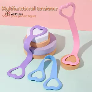 < WHPHous-t > Dây kháng lực silicon 8 hình Cánh tay Ba Tập thể dục vai Dây đàn hồi Yoga Dây tập thể dục kéo dài Đẹp