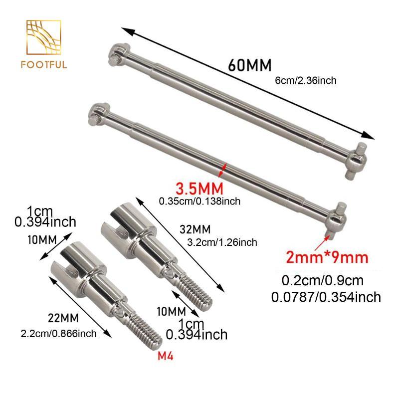 1 / 16 Trục truyền động ô tô RC, Phụ tùng kim loại, Trục truyền động thay thế cho xe RC 16101Pro / 16102Pro / 16103Pro / 16201Pro