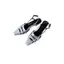 TT Rỗng Dày Gót Giày Sandal Nữ 2026 Phong Cách Mới Bạc Mũi Vuông Lưng Rỗng Giày Đơn