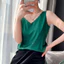Dây chuyền chữ V trắng cơ bản, satin lụa, phù hợp cho mùa hè