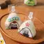<WHPHous-t> Bộ 50 Phim Hoạt Hình Cho Túi Đựng Bóng Cơm Tam Giác và Khuôn Onigiri với 2 Khuôn Onigiri và 50 Khuôn Sushi