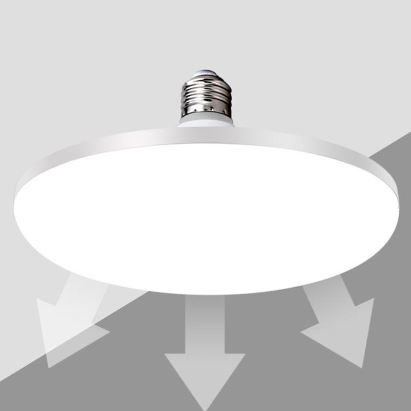 [MAKY] Bóng LED siêu sáng 12W–50W 220V, ánh sáng trắng ấm, dùng trong nhà/bàn/gara, mẫu UFO