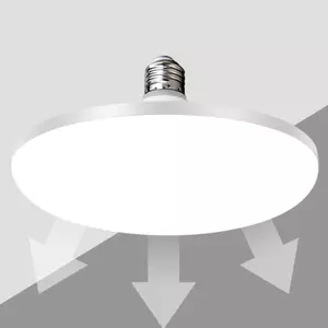 Bóng LED siêu sáng 12W–50W 220V, ánh sáng trắng ấm, dùng trong nhà/bàn/gara, mẫu UFO
