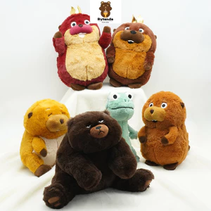 Rytanda Phễu Sang Trọng Gấu Bông Xanh Thằn Lằn Tom Plushie Móc Khóa Hải Ly Kế Hoạch Biến Đổi Búp Bê Động Vật Vui Vẻ Sang Trọng Móc Chìa Khóa Trẻ Em Bạn Gái Giáng Sinh Trang Trí Quà Tặng Sinh Nhật