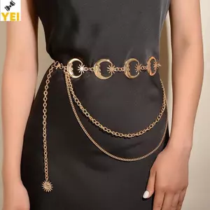Thắt lưng punk gothic dây xích mới dành cho nữ