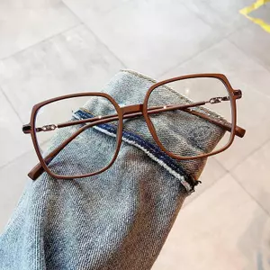 Phiên Bản Hàn Quốc Hợp Thời Trang Retro Cận Thị Khung Nam Kính Bằng Kính Trơn Mặt Nữ yj