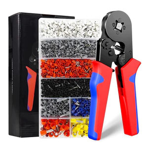 {Giá Sỉ} Kìm bấm cos vuông HSC8 6-4A tự điều chỉnh kèm 1200 đầu cos đủ loại cos ống tròn cos pin kìm