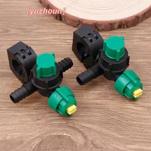 1Pc Chủ đề bên ngoài Quạt nông nghiệp Hình ing Vòi phun có thể điều chỉnh cho ống nông nghiệp Tưới vườn